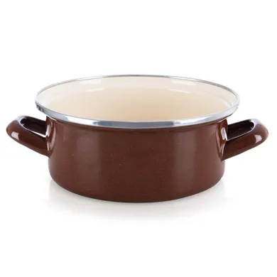 Orion, Brown, garnek emaliowany, 20,5 cm, 2,2l