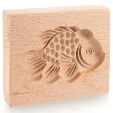 Orion, foremka do ciastek, drewniana, ryba, 10-8 cm
