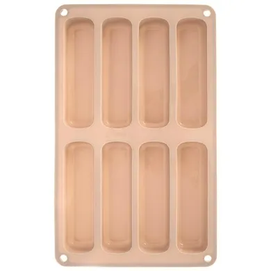 Orion, forma do biszkoptów, silikonowa, beżowa, 28-17-2 cm