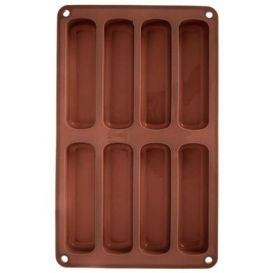 Orion, forma do biszkoptów, silikonowa, brązowa, 28-17-2 cm