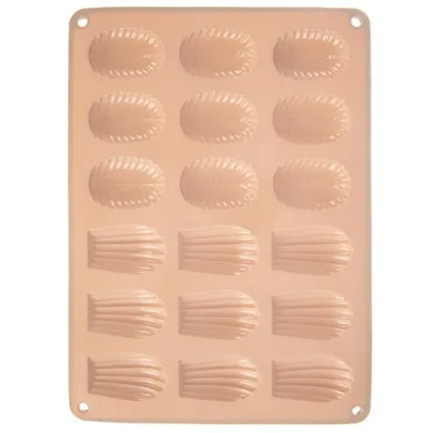 Orion, forma do ciastek i pralin, silikonowa, beżowa, 34-25-1 cm