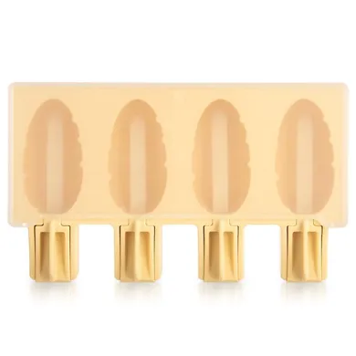 Orion, forma do lodów silikonowa z pokrywką, żółta