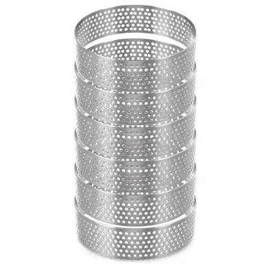 Orion, forma do tartaletek, stalowa, rant perforowany, 7 cm, 6 szt.