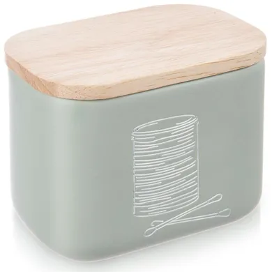 Orion, Greenish, pojemnik na patyczki i płatki kosmetyczne, zielony