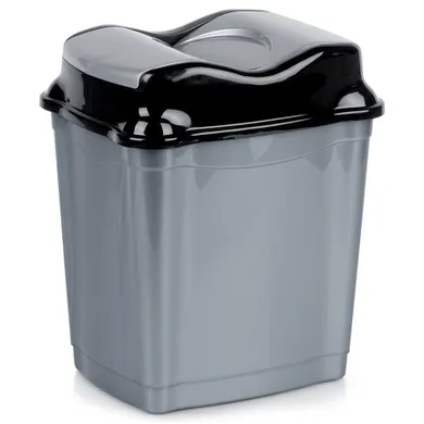 Orion, kosz na śmieci, plastikowy, szary, 16l