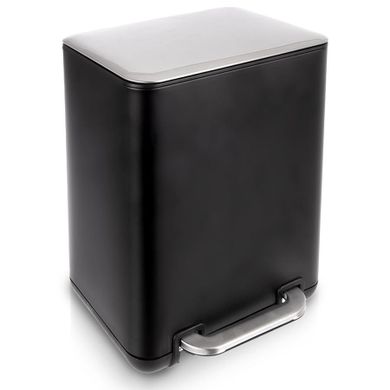 Orion, kosz na śmieci z pedałem, stalowy, czarny, 20l