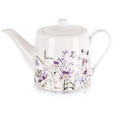 Orion, Louka, dzbanek do kawy i herbaty, porcelanowy, kwiaty, 1l