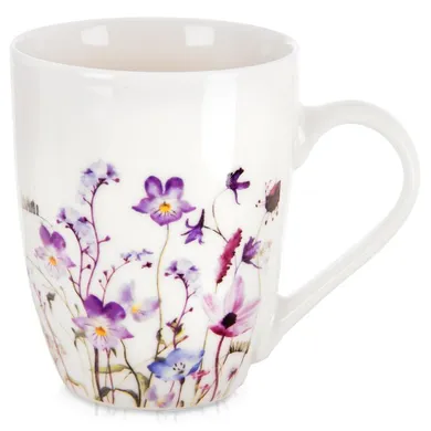 Orion, Louka, kubek porcelanowy, kwiaty, 360 ml