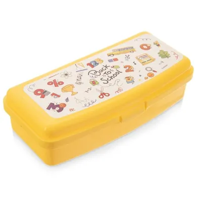 Orion, lunchbox, żółty, 21-9.5-5.5 cm