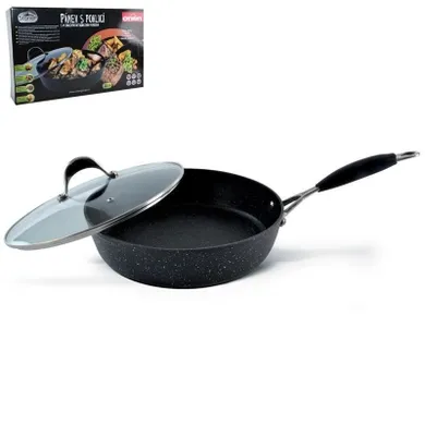 Orion, patelnia kamienna z pokrywką, Stoner, 28 cm