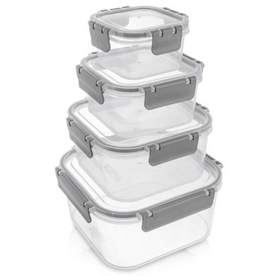 Orion, pojemniki na żywność z pokrywką i uszczelką, 4 szt.