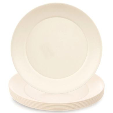 Orion, Sandy, talerze deserowe, plastikowe, kremowe, 20,5 cm, 6 szt.