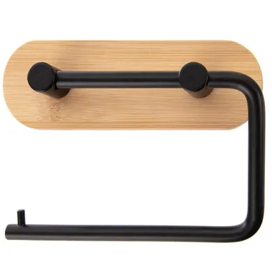 Orion, uchwyt na papier toaletowy, metalowy, czarny, 13,5 cm