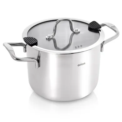 Orion, Venice, garnek stalowy z pokrywką, 18 cm, 3,5l