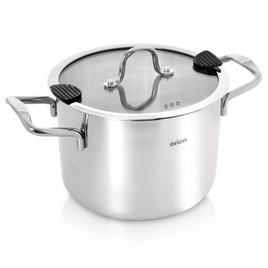 Orion, Venice, garnek stalowy z pokrywką, 20 cm, 4,6l