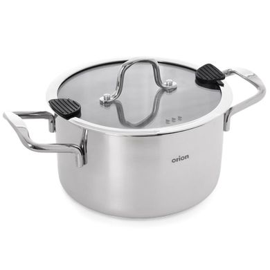 Orion, Venice, garnek stalowy z pokrywką, 22 cm, 4,3l