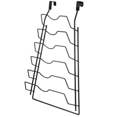 Orion, wieszak na pokrywki, metalowy, czarny, Radka