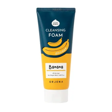 Orjena, Cleansing Foam, oczyszczająca pianka do mycia twarzy, Banana, 180 ml