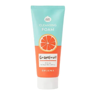 Orjena, Cleansing Foam, oczyszczająca pianka do mycia twarzy, Grapefruit, 180 ml
