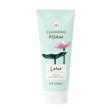 Orjena, Cleansing Foam, oczyszczająca pianka do mycia twarzy, Lotus, 180 ml