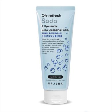 Orjena, Oh-Refresh, pianka do mycia twarzy, soda & hyaluronic, 180 ml