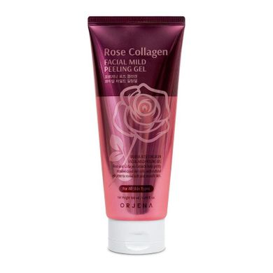 Orjena, rose collagen żel peelingujący do twarzy, 180 ml