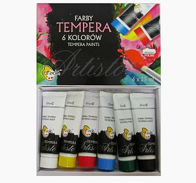 Otocki, farby tempera Aristo, 6 kolorów