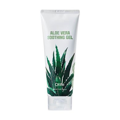 Ottie, Aloe Vera, kojący żel do twarzy i ciała z aloesem, 150 ml
