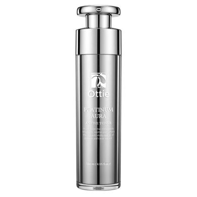 Ottie, Platinum Aura, przeciwstarzeniowy tonik do twarzy z platyną, 120 ml