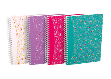 Oxford, kołonotatnik A5, 60 kartek, Floral, 90g, 1 szt.