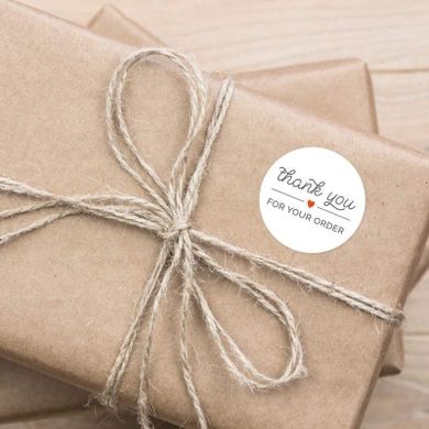 Ozdobne naklejki Thank You For your Order, wzór 2