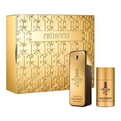 Paco Rabanne, 1 Million Men, zestaw: woda toaletowa, spray, 100 ml + dezodorant w sztyfcie, 75 ml