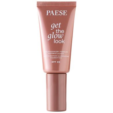 Paese, Get The Glow Look, wielozadaniowy podkład rozświetlający, 1N Light Beige, 30 ml