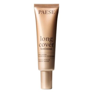 Paese, Long Cover Luminous, podkład rozświetlający, 01 Light Beige, 30 ml
