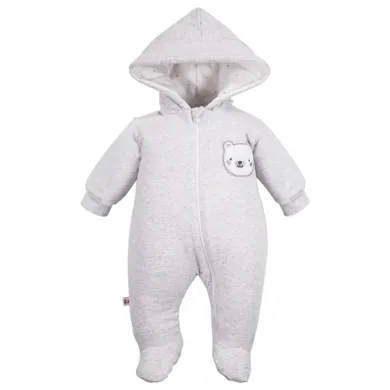 Pajac chłopięcy z kapturem, szary, Eevi