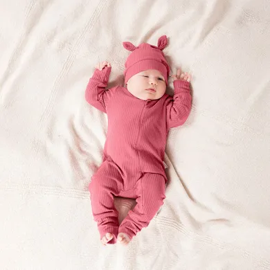 Pajac dziewczęcy, różowy, Nicol