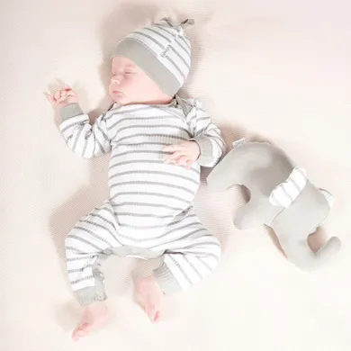 Pajac dziewczęcy, szary, Nicol