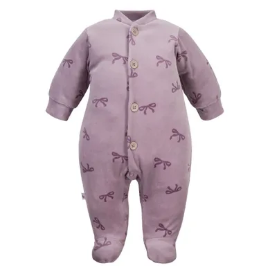 Pajac dziewczęcy, welurowy, fioletowy, Eevi