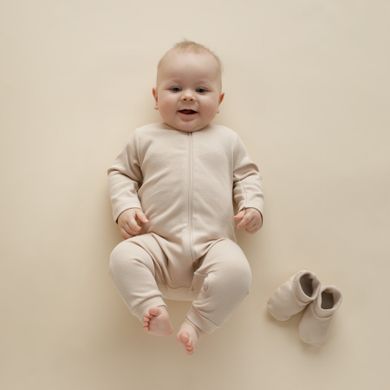 Pajac niemowlęcy, beżowy, Pinokio