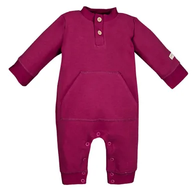 Pajac niemowlęcy, bordowy, kangurek, Eevi