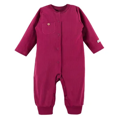 Pajac niemowlęcy, bordowy, kieszonka, Eevi