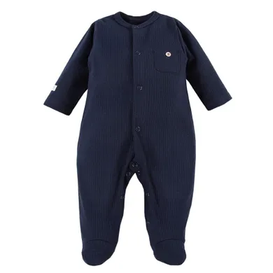 Pajac niemowlęcy, granatowy, kieszonka, Eevi