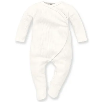 Pajac niemowlęcy, prążkowany, ecru, Pinokio