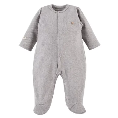 Pajac niemowlęcy, szary, kieszonka, Eevi