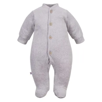 Pajac niemowlęcy, welurowy, szary, Eevi