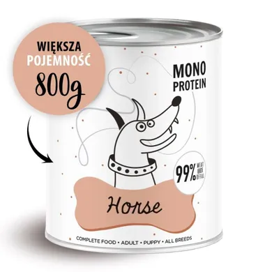 Paka Zwierzaka, Pepe, 99% koń, 800g