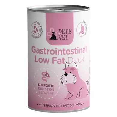 Paka Zwierzaka, Pepe Vet, Gastrointestinal Low Fat Duck, karma mokra dla psów, 400g