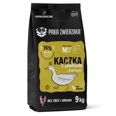 Paka Zwierzaka, Seventh Heaven, kaczka z jabłkiem "m", sucha karma dla psa, 9 kg