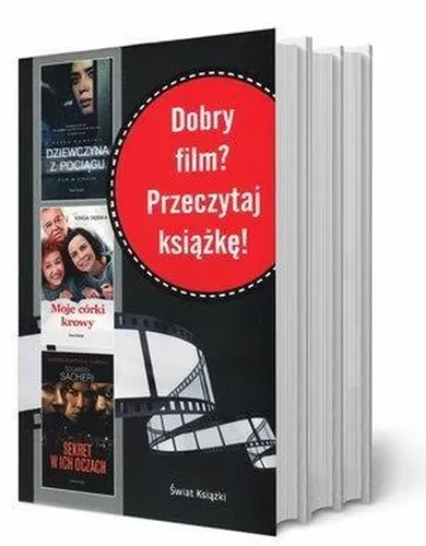 Pakiet: Dobry film? Przeczytaj książkę! Dziewczyna z pociągu + Moje córki krowy + Sekret w ich oczach