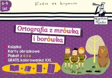 Pakiet: Kapitan Nauka. Ortografia z mrówką i borówką